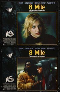 7h033 8 MILE 8 LCs '02 Eminem, Brittany Murphy, directed by Curtis Hanson, Detroit, rap music!