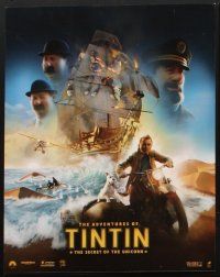 7h011 ADVENTURES OF TINTIN 10 LCs '11 Steven Spielberg's version of the Belgian cartoon!