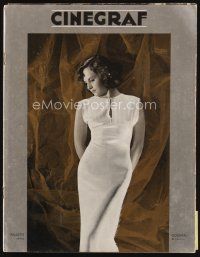 7j121 CINEGRAF Argentinean magazine September 1935 wonderful portrait of sexy Paulette Goddard!