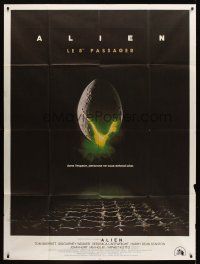 7k264 ALIEN French 1p '79 Ridley Scott outer space sci-fi monster classic, hatching egg image!