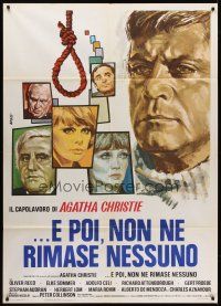 7k119 AND THEN THERE WERE NONE Italian 1p '75 Oliver Reed, Elke Sommer, different art by Avelli!