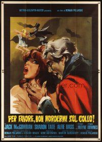 7k054 FEARLESS VAMPIRE KILLERS Italian 2p '67 Roman Polanski, great art by Nano Campeggi!