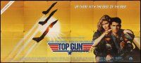 7k003 TOP GUN Italian 12p '86 great image of Tom Cruise & Kelly McGillis, Navy fighter jets!