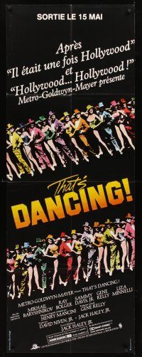 7m057 THAT'S DANCING French door-panel '85 Sammy Davis Jr., Gene Kelly, all-time best musicals!