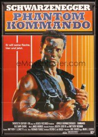 7m081 COMMANDO German 33x47 '85 Arnold Schwarzenegger is going to make someone pay!