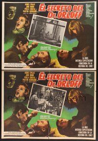 7m602 EL SECRETO DEL DR. ORLOFF 2 17x23 Mexican LCs '64 Jess Franco's The Mistresses of Dr. Jekyll!