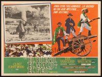 7m669 GOOD, THE BAD & THE UGLY Mexican LC '66 Clint Eastwood, Lee Van Cleef, Sergio Leone, civil war