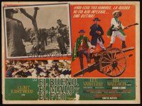 7m672 GOOD, THE BAD & THE UGLY Mexican LC '66 Eli Wallach between Lee Van Cleef & Clint Eastwood!