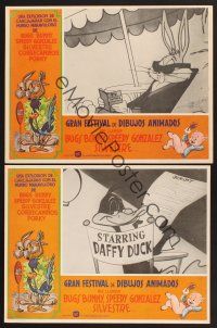 7m603 GRAN FESTIVAL DE DIBUJOS ANIMADOS 2 Mexican LCs '70s great images of Bugs Bunny & Daffy Duck!