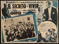 7m696 MR. DEEDS GOES TO TOWN Mexican LC R50s crowd carries Gary Cooper on shoulders, Frank Capra!