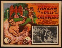 7m705 NEW ADVENTURES OF TARZAN Mexican LC R50s cool different artwork of Bruce Bennett!