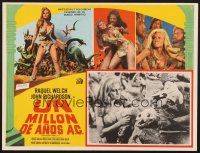 7m708 ONE MILLION YEARS B.C. Mexican LC '66 close up of sexy cavewoman Raquel Welch with skulls!