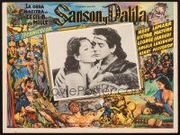 7m720 SAMSON & DELILAH Mexican LC R50s best c/u of Hedy Lamarr & Victor Mature, Cecil B. DeMille