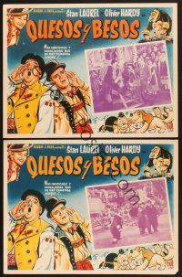 7m618 SWISS MISS 2 Mexican LCs R60s great art of Stan Laurel & Oliver Hardy, Hal Roach!