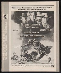 7m438 ONCE UPON A TIME IN THE WEST pressbook '69 Sergio Leone, Cardinale, Fonda, Bronson, Robards