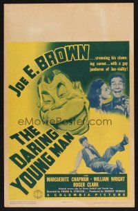 7m169 DARING YOUNG MAN WC '42 great artwork of big mouth Joe E. Brown!