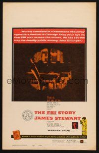 7m187 FBI STORY WC '59 detective Jimmy Stewart & Vera Miles!