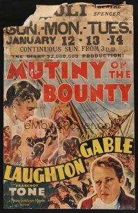 7m262 MUTINY ON THE BOUNTY WC '35 Clark Gable, Charles Laughton, sexy Movita, Best Picture winner!