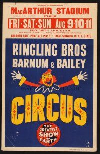 7m286 RINGLING BROS & BARNUM & BAILEY CIRCUS WC '57 The Greatest Show on Earth!
