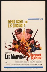 7m294 SERGEANT RYKER WC '68 is Lee Marvin an enemy agent or U.S. sergeant in the Korean War!