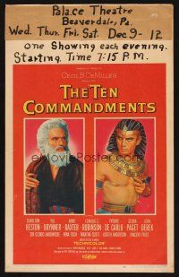 7m316 TEN COMMANDMENTS WC '56 Cecil B. DeMille classic, Charlton Heston & Yul Brynner by Karsh!