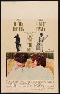 7m322 TWO FOR THE ROAD WC '67 Audrey Hepburn & Albert Finney in bed, directed by Stanley Donen!