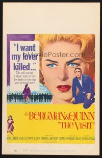 7m328 VISIT WC '64 Ingrid Bergman wants to kill her lover Anthony Quinn!