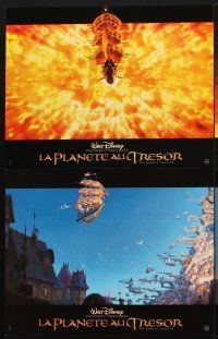 7m064 TREASURE PLANET 10 French LCs '02 Walt Disney sci-fi cartoon, cool images of flying ships!