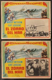 7m580 ENEMY BELOW 3 Mexican LCs '57 Robert Mitchum & Curt Jurgens, amazing saga of the U.S. Navy!
