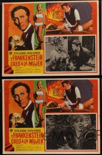 7m551 FRANKENSTEIN CREATED WOMAN 5 Mexican LCs '67 Peter Cushing, Denberg had the soul of the Devil!