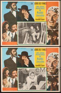7m518 MAD ADVENTURES OF RABBI JACOB 8 Mexican LCs '73 wacky Jewish Louis de Funes!