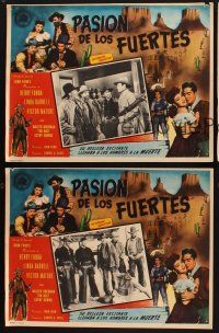 7m585 MY DARLING CLEMENTINE 3 Mexican LCs R50s John Ford, Henry Fonda, Victor Mature, Linda Darnell!