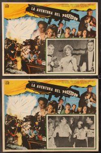 7m525 POSEIDON ADVENTURE 8 Mexican LCs '72 Gene Hackman, Stella Stevens, disaster classic!