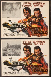 7m545 RACE WITH THE DEVIL 7 Mexican LCs '75 Peter Fonda & Warren Oates, cool border art!