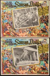 7m587 SAMSON & DELILAH 3 Mexican LCs R70s Hedy Lamarr & Victor Mature, Cecil B. DeMille