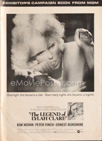 7m416 LEGEND OF LYLAH CLARE pressbook '68 close up of sexiest thumb-sucking naked Kim Novak in bed