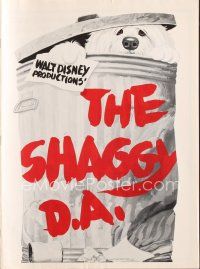 7m455 SHAGGY D.A. pressbook '76 Dean Jones, Walt Disney, it's laughter by the pound!