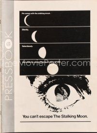 7m459 STALKING MOON pressbook '68 Gregory Peck, Eva Marie Saint, cool eyeball artwork!