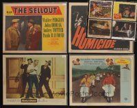 7p007 LOT OF 98 LOBBY CARDS '40s-90s Come September, Homicide, Naked Dawn & many more!