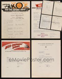 7p010 LOT OF 50 RKO LETTERS '39-49 from the studio to the theater owner!