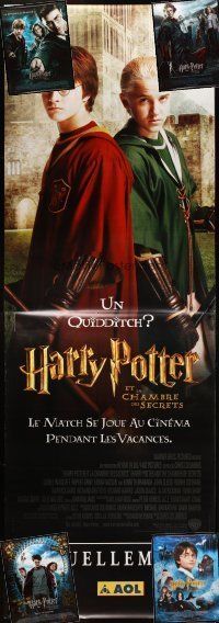 7p060 LOT OF 10 UNFOLDED FRENCH POSTERS '01 - '07 all from Harry Potter movies!