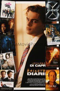 7p067 LOT OF 36 UNFOLDED DOUBLE-SIDED ONE-SHEETS '88 - '04 Basketball Diaries, X-Men, Tomb Raider