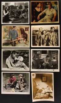 7p028 LOT OF 8 CLARK GABLE STILLS '30s-60s Gone with the Wind, Band of Angels & more great scenes!