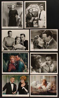 7p027 LOT OF 8 ELEANOR PARKER STILLS '50s-60s great images of the pretty actress!