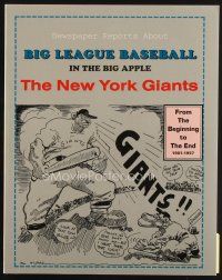 7p239 BIG LEAGUE BASEBALL IN THE BIG APPLE THE NEW YORK GIANTS first edition softcover book '95