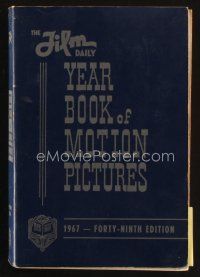 7p214 FILM DAILY YEARBOOK OF MOTION PICTURES 49th edition hardcover book '67 loaded with info!