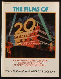 7p218 FILMS OF 20TH CENTURY FOX first edition hardcover book '79 celebrating 50 years of movies!