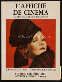 7p254 L'AFFICHE DE CINEMA LES PLUS BELLES STARS D'HOLLYWOOD first edition French softcover book '83