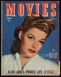 7p151 MODERN MOVIES magazine January 1945 portrait of sexy Ann Sheridan starring in Doughgirls!