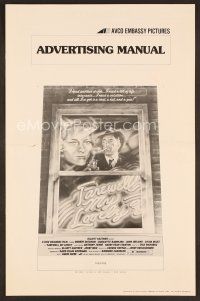 7p347 FAREWELL MY LOVELY pressbook '75 McMacken art of Charlotte Rampling & smoking Robert Mitchum!
